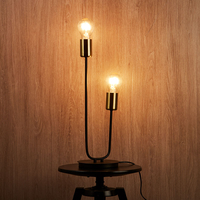Edit Wharf Table Lamp - Black and Gold