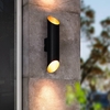 Eglo Agolada LED Outdoor Up & Down Wall Light - Black & Copper