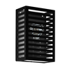 Eglo Alamonte 3 Half Lantern Outdoor Wall Light - Black