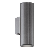 Eglo Riga Twin LED Outdoor Up & Down Wall Light - Anthracite