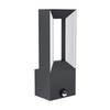 Eglo Rigorano LED Outdoor Wall Light with PIR Sensor - Black