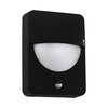 Eglo Salvanesco Outdoor Flush Wall Light with PIR Sensor - Black