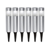 Eglo Solar LED Post Lights - Stainless Steel - Set of 6