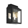 Eglo Soncino Outdoor Half Lantern Wall Light - Black