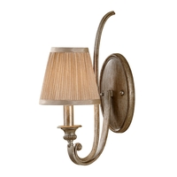 Elstead Abbey Wall Light - Silver Sand