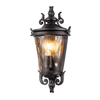 Elstead Baltimore Medium Half Outdoor Lantern Wall Light - Weathered Bronze