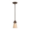 Elstead Mayflower Narrow Ceiling Pendant Light - Old Bronze