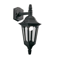 Elstead Parish Mini Outdoor Hanging Lantern Wall Light - Black