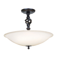 Elstead Pembroke Semi-Flush Ceiling Light - Black