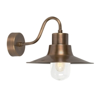 Elstead Sheldon Outdoor Wall Light - Aged Brass