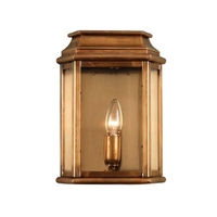 Elstead St Martins Half Lantern Outdoor Wall Light - Brass