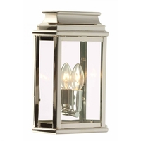 Elstead St Martins Half Lantern Outdoor Wall Light - Nickel