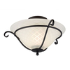 Elstead Torchiere Flush Light - Black