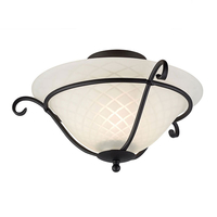 Elstead Torchiere Flush Light - Black