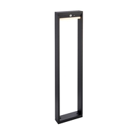 Endon Dannah Tall Solar LED Outdoor Bollard Light with PIR Sensor - Black