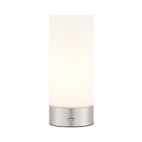 Endon Dara Table Lamp - Brushed Nickel