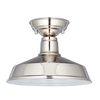 Endon Darton Semi-Flush Ceiling Light - Nickel