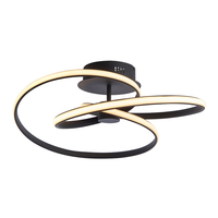 Endon Dune LED Semi-Flush Ceiling Light - Black