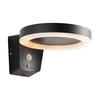 Endon Ebro Solar LED Outdoor Wall Light with PIR Sensor - Black