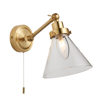 Endon Faraday Wall Light - Satin Brass