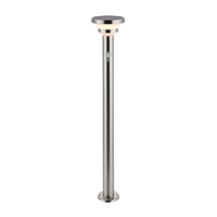 Endon Halton Tall Solar LED Outdoor Bollard Light with PIR Sensor - Stainless Steel