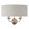Endon Highclere Twin Wall Light - Natural