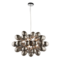 Endon Infinity 8 Light Glass Chandelier - Smoked