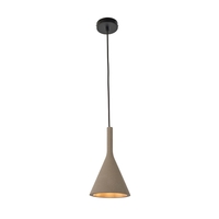 Endon Jakob Cone Ceiling Pendant Light - Grey