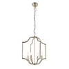 Endon Lainey 4 Arm Ceiling Pendant Light - Antique Brass