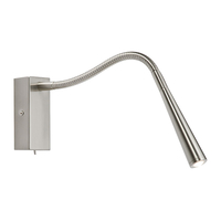 Endon Madison LED Reading Light - Brushed Chrome