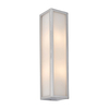 Endon Newham Frosted Flush Wall Light - Chrome