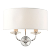 Endon Nixon Twin Wall Light - Nickel