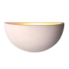 Endon Pride Unglazed Ceramic Wall Light - White