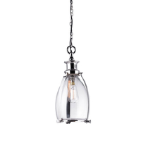 Endon Storni Nickel Ceiling Pendant Light - Small
