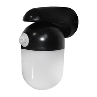 Eterna Well Corner LED Outdoor Wall Light with PIR Sensor - Black