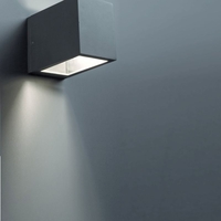 Faro Barcelona Lacre Outdoor Up & Down Wall Light - Dark Grey