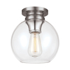 Feiss Tabby Flush Ceiling Light - Polished Nickel