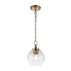 Feiss Tabby Mini Pendant Light - Burnished Brass