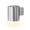 Flat Solar LED Wall Light - Stainless Steel
