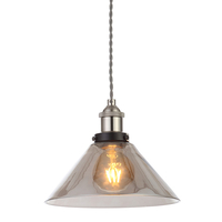 Forum Agol Glass Easy Fit Ceiling Pendant Shade - Smoked