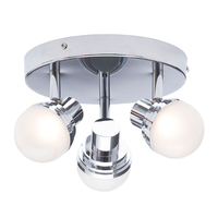 Forum Milan 3 Light LED Spotlight Plate - Chrome