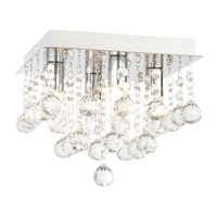 Forum Orlando Flush Ceiling Light - Chrome