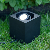 Garden 24V Adjustable LED Ground Light - Black