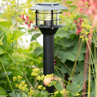 Garden 24V LED Lantern Post Light - Black
