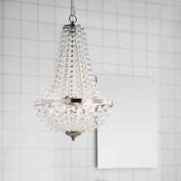 Granso Bathroom Glass Chandelier - Chrome