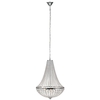 Granso Glass Large Chandelier - Polished Chrome