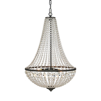 Granso Grand Glass Chandelier - Matt Black