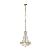 Granso Large Crystal Chandelier - Brass