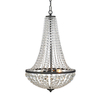 Granso Large Glass Chandelier - Matt Black