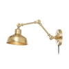 Grimstad Wall Light with Plug - Dark Brass